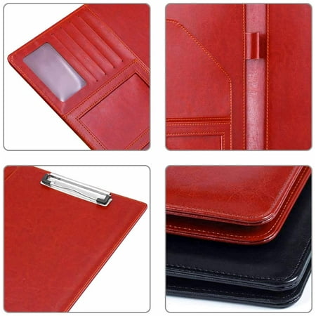 Leather Storage Cover for Letter Writing Pad,Notepad Clipboard Folder Portfolio Leather Storage Cover for Letter Writing Pad,Notepad Clipboard Folder Portfolio